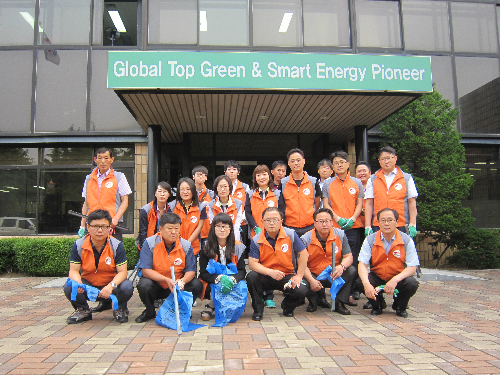 관내 시내거리 환경정화 활동